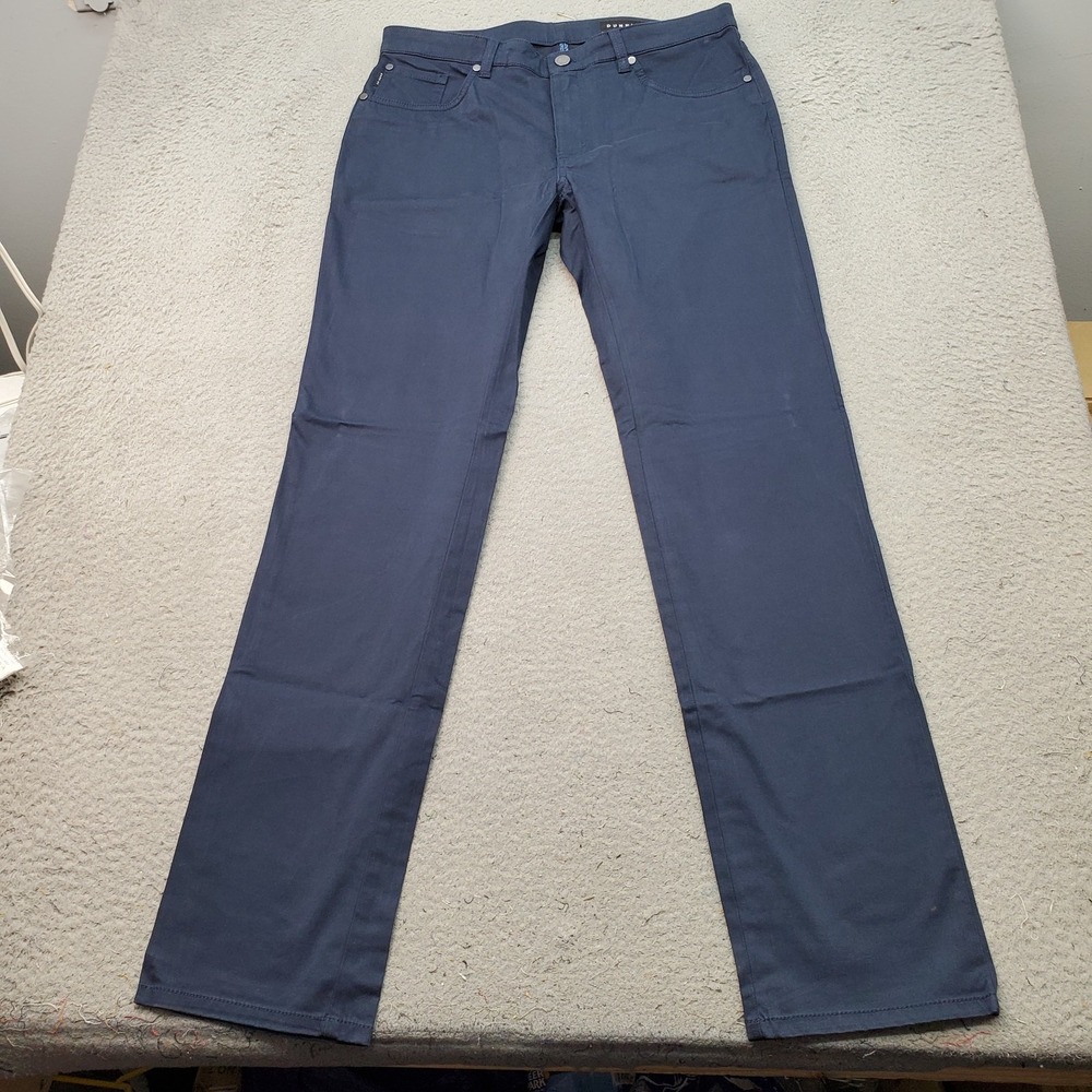 Dunning Golf Chino Pants Mens 32/34 Navy Performance Stretch Quick Dry D7F23P748